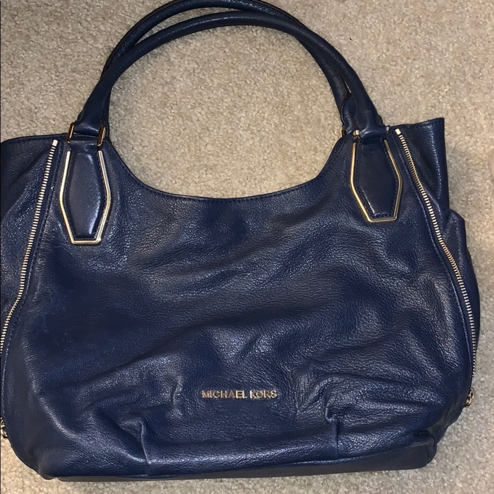 Navy blue hobo Michael Kors purse